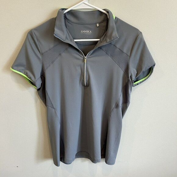 Annika by Cutter & Buck M Athletic Shirts Lot of 2 UPF 50+ DryTec Golf Tennis - Picture 2 of 16